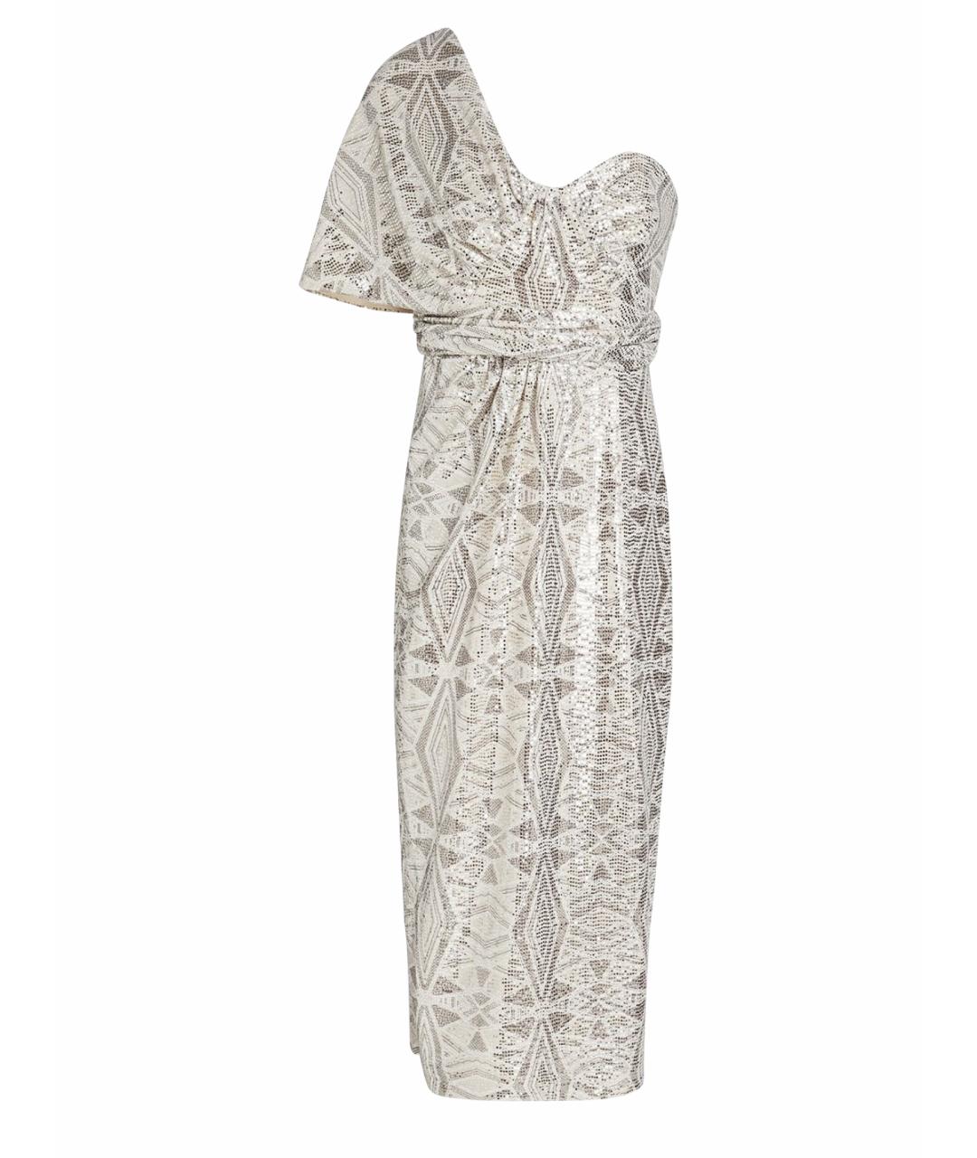 BADGLEY MISCHKA Бежевое коктейльное платье, фото 1