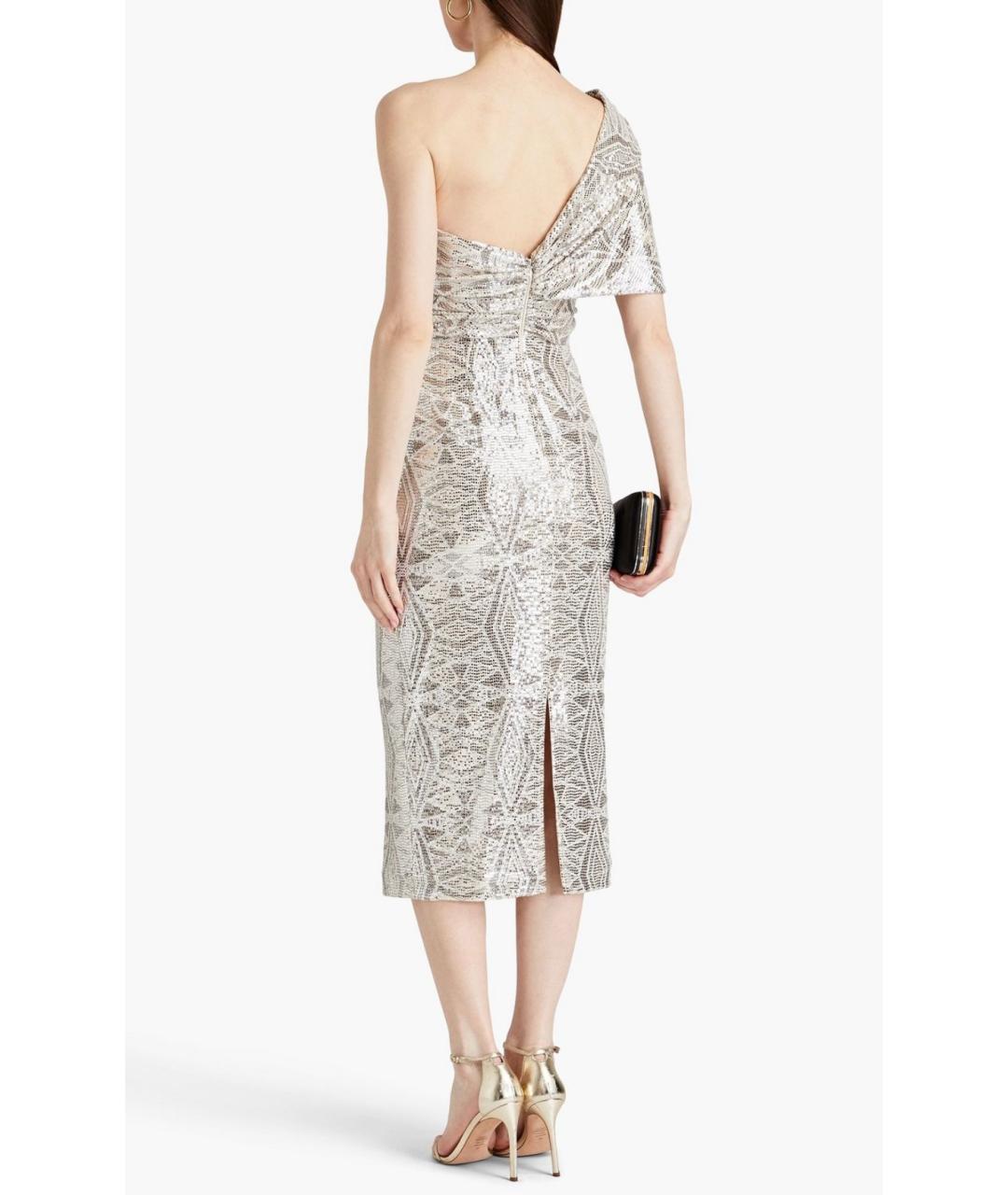 BADGLEY MISCHKA Бежевое коктейльное платье, фото 3