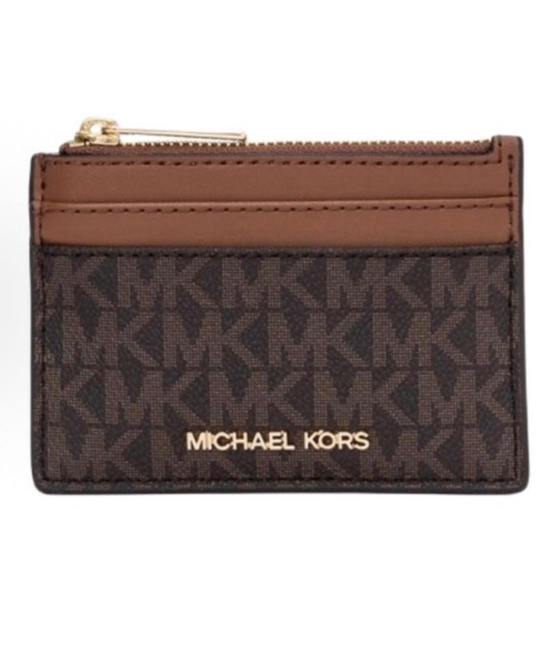 MICHAEL KORS Коричневый кардхолдер, фото 1