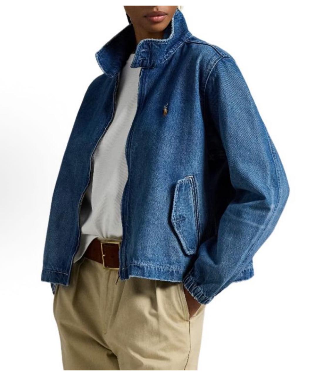 POLO RALPH LAUREN Синяя деним куртка, фото 3