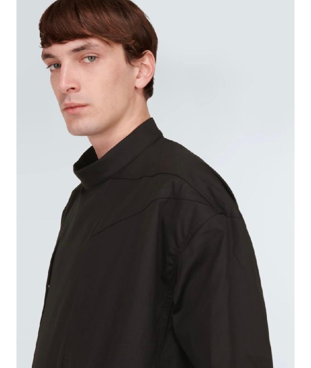 RICK OWENS Черный хлопковый комбинезон, фото 4