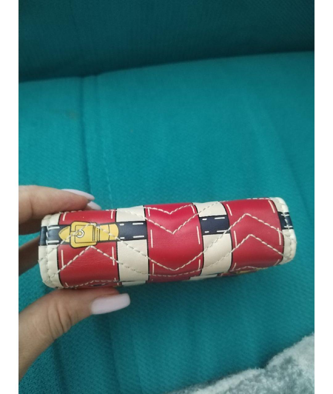 GUCCI Красный кожаный кошелек, фото 3