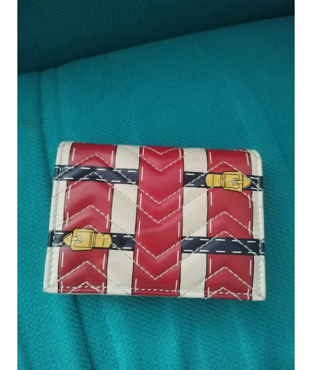 GUCCI Красный кожаный кошелек, фото 2