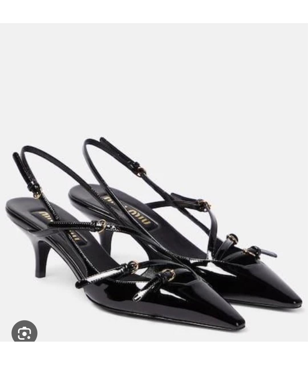 MIU MIU Черные кожаные туфли, фото 6