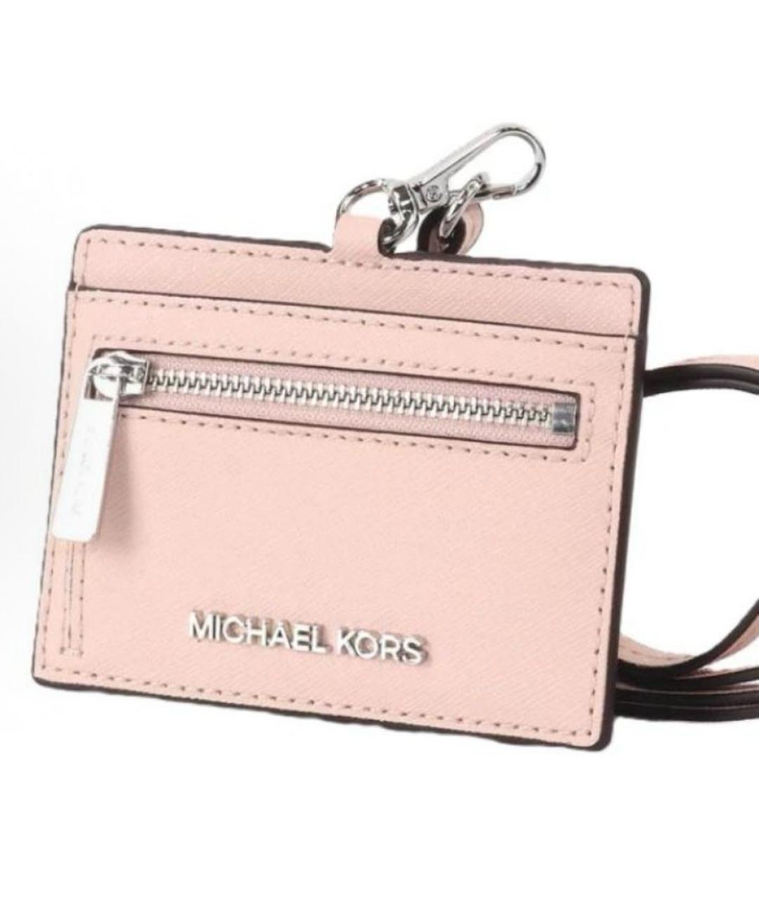 MICHAEL KORS Розовый кардхолдер, фото 2