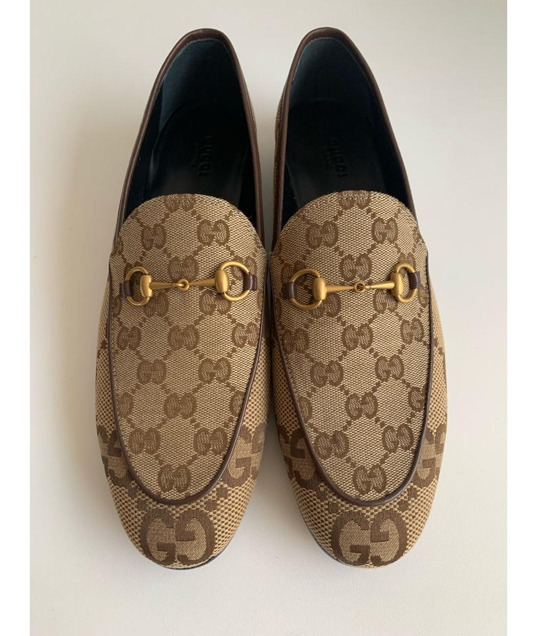 GUCCI Бежевые лоферы, фото 2