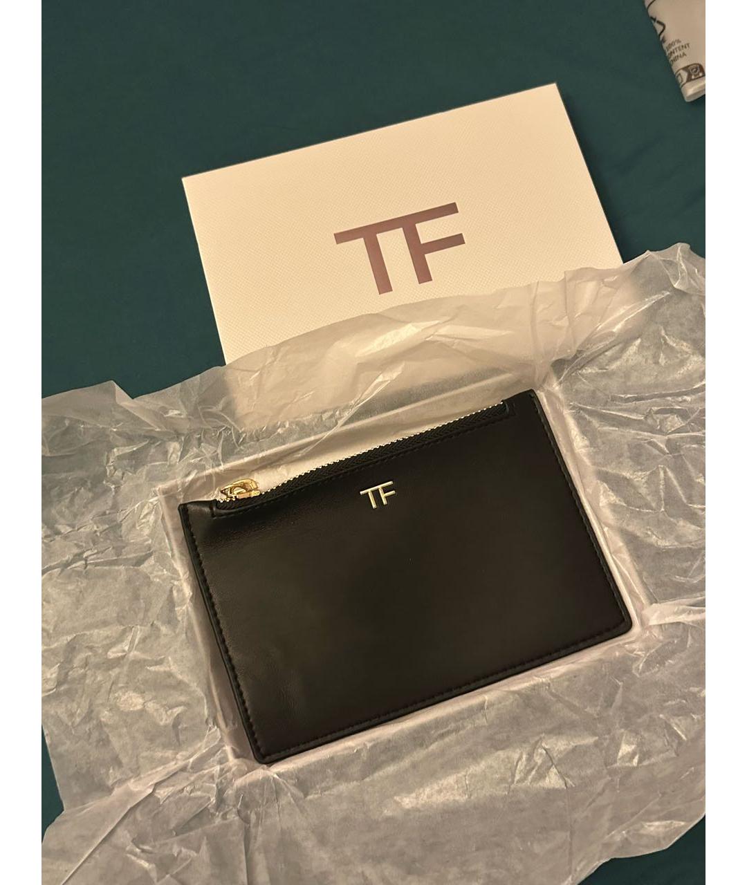 TOM FORD Черный кошелек из искусственной кожи, фото 2
