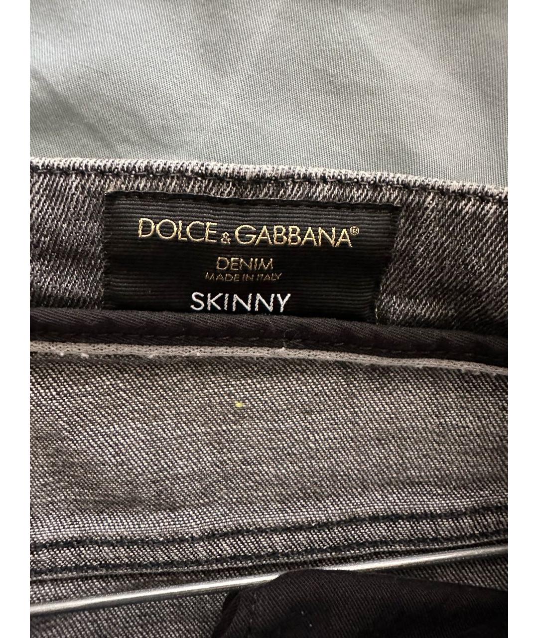 DOLCE&GABBANA Антрацитовые джинсы, фото 3