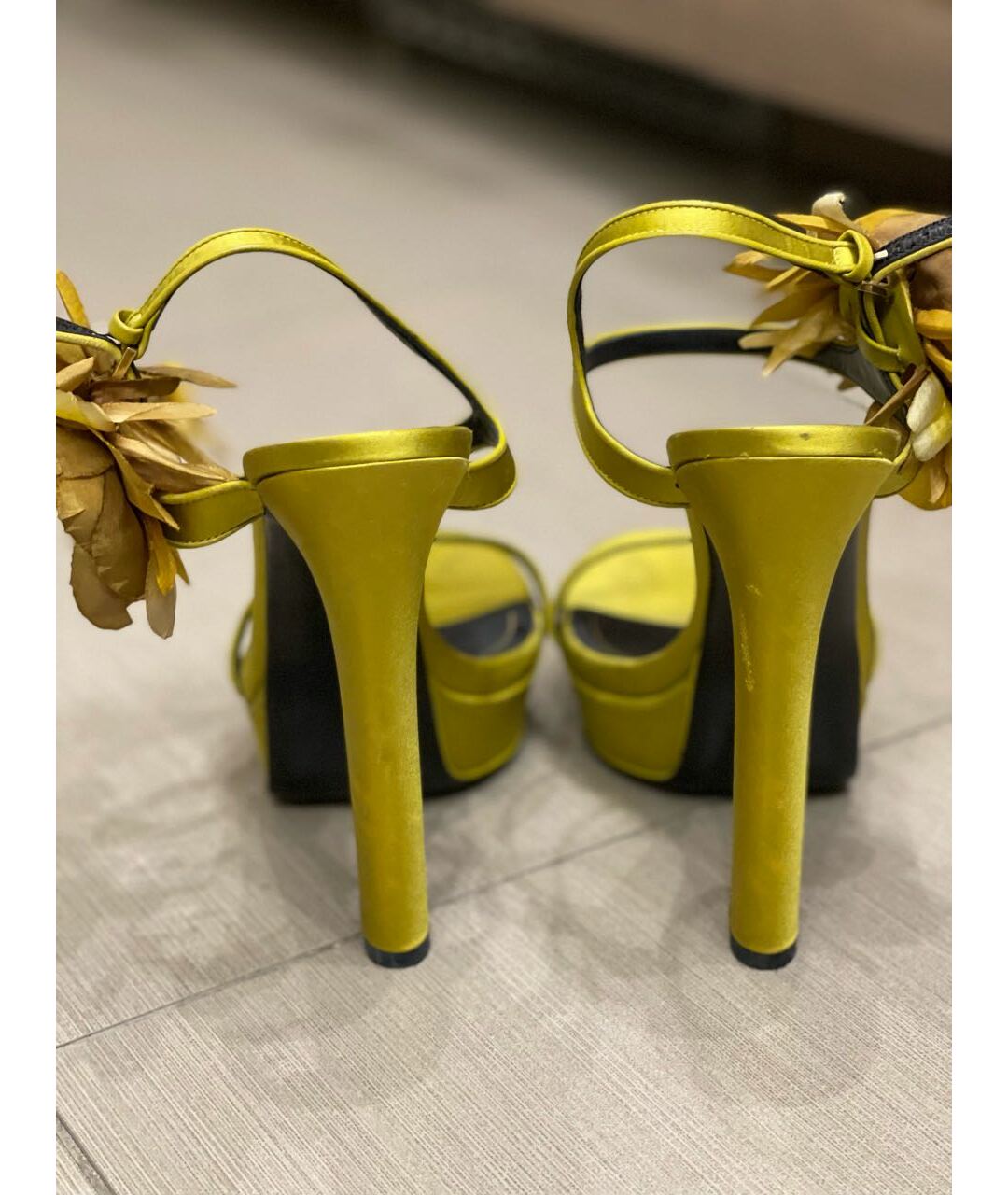 GUCCI Салатовые босоножки, фото 4