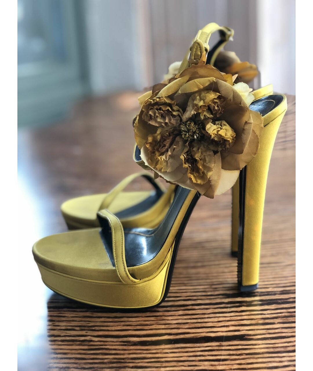 GUCCI Салатовые босоножки, фото 5
