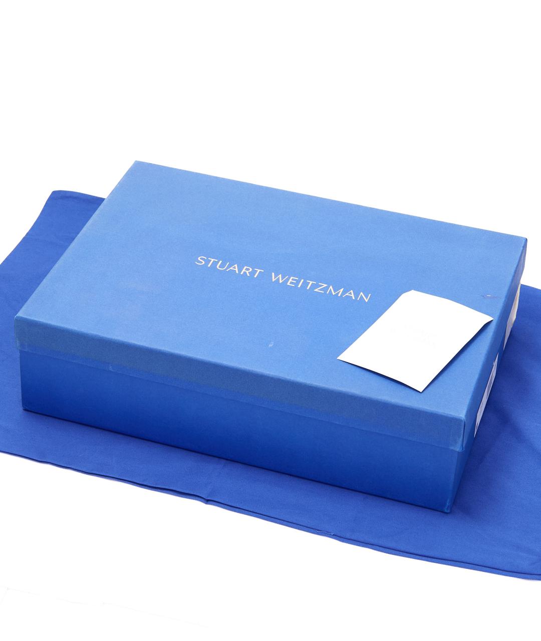 STUART WEITZMAN Черные замшевые ботфорты, фото 7