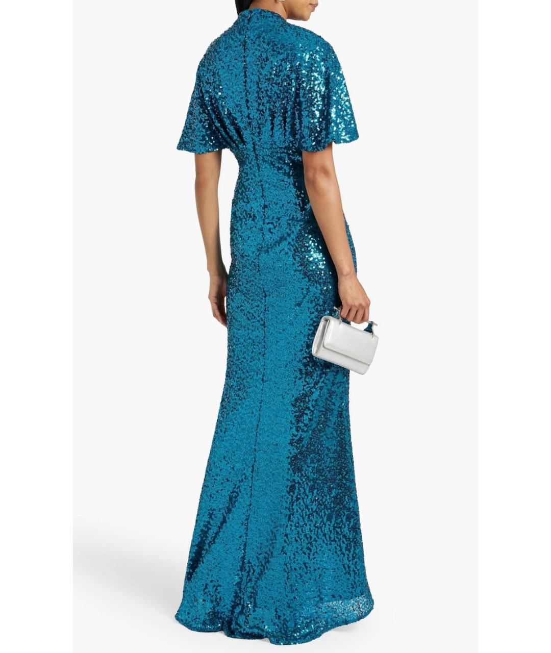 BADGLEY MISCHKA Бирюзовое коктейльное платье, фото 3