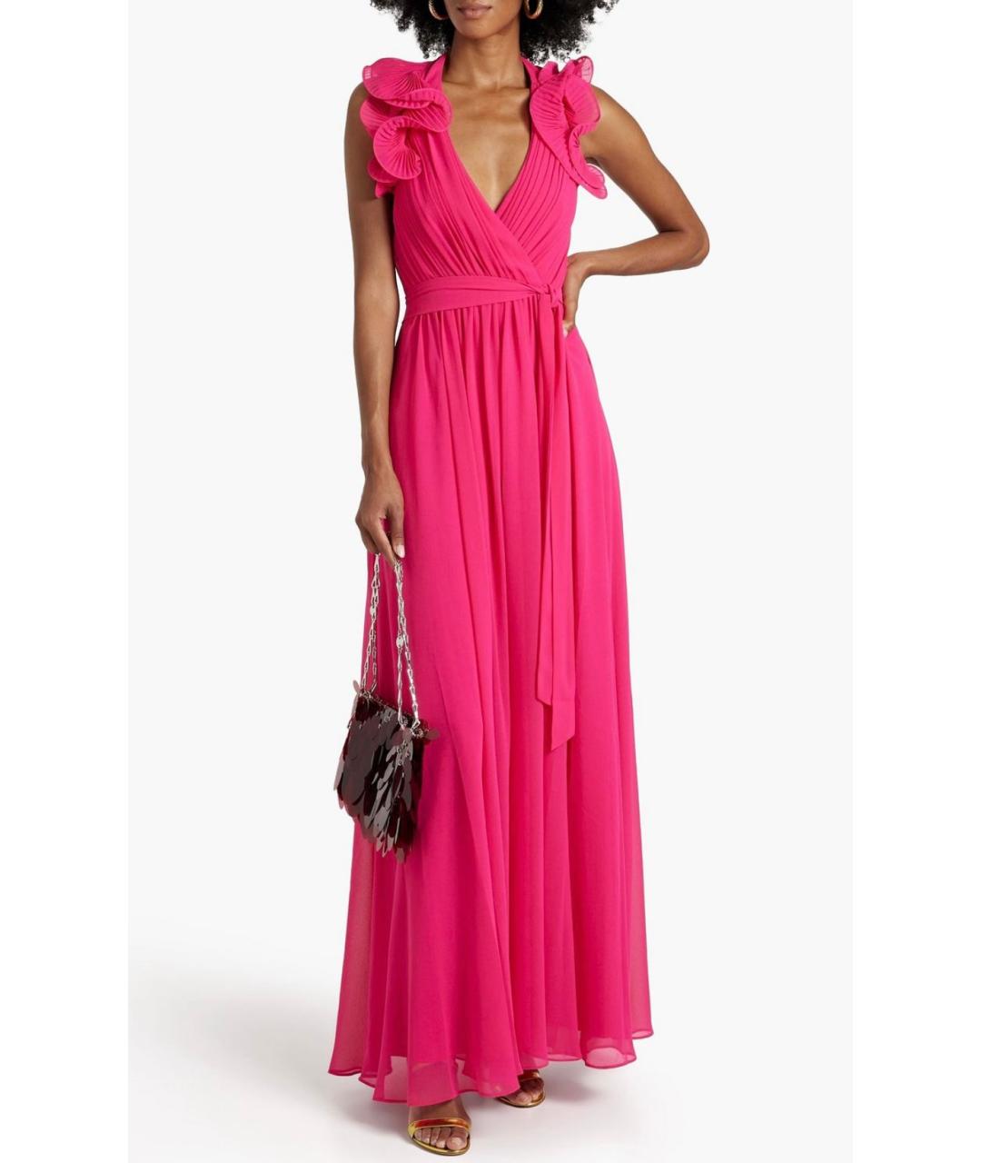 BADGLEY MISCHKA Фуксия коктейльное платье, фото 2