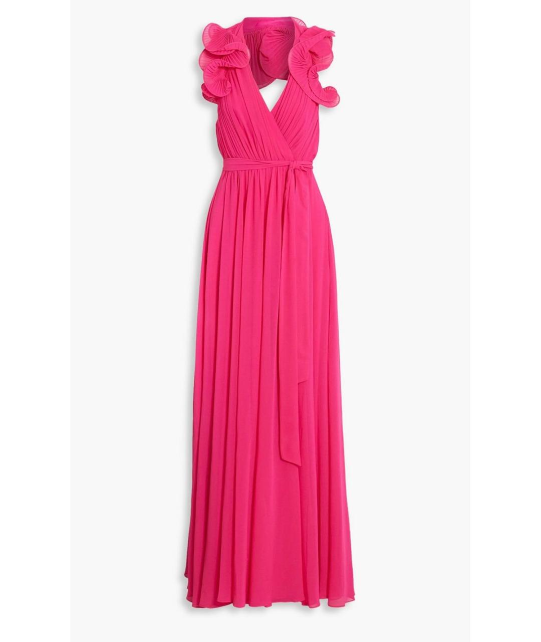 BADGLEY MISCHKA Фуксия коктейльное платье, фото 4