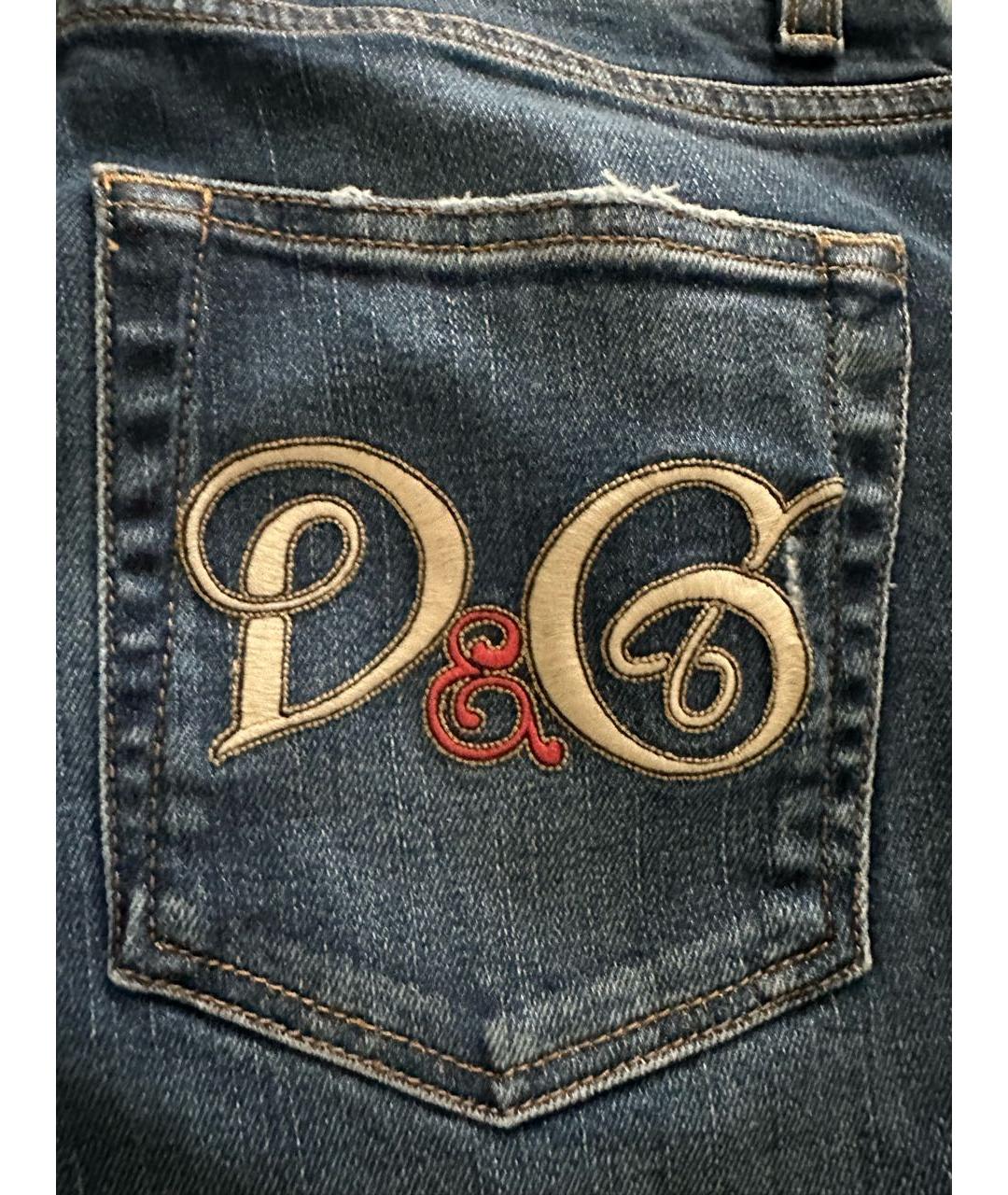 DOLCE&GABBANA Синие джинсы скинни, фото 3