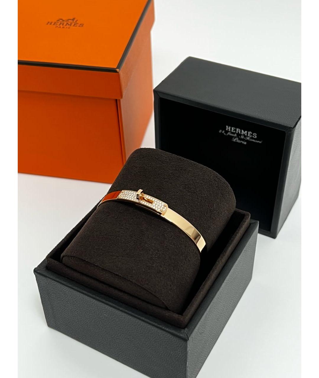 HERMES Золотой браслет из розового золота, фото 3