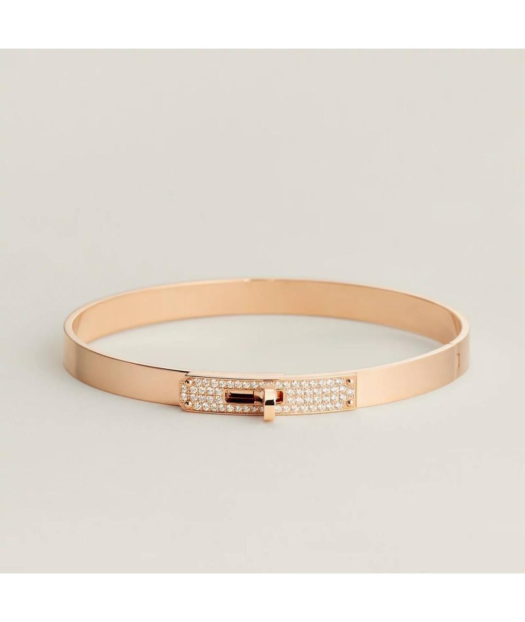 HERMES Золотой браслет из розового золота, фото 7
