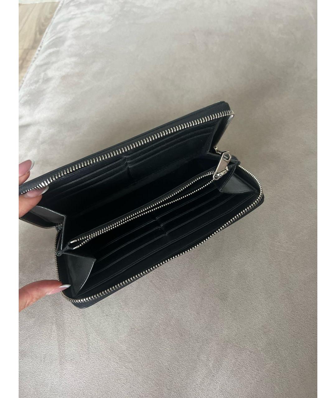 GIVENCHY Черный кожаный кошелек, фото 4