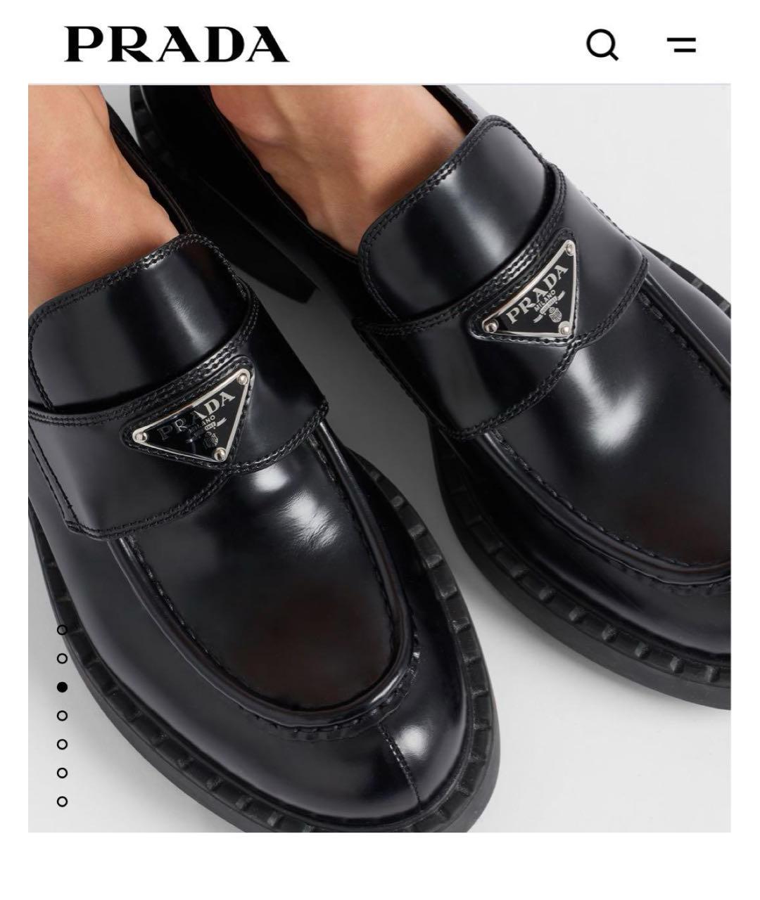 PRADA Черные лоферы из лакированной кожи, фото 3