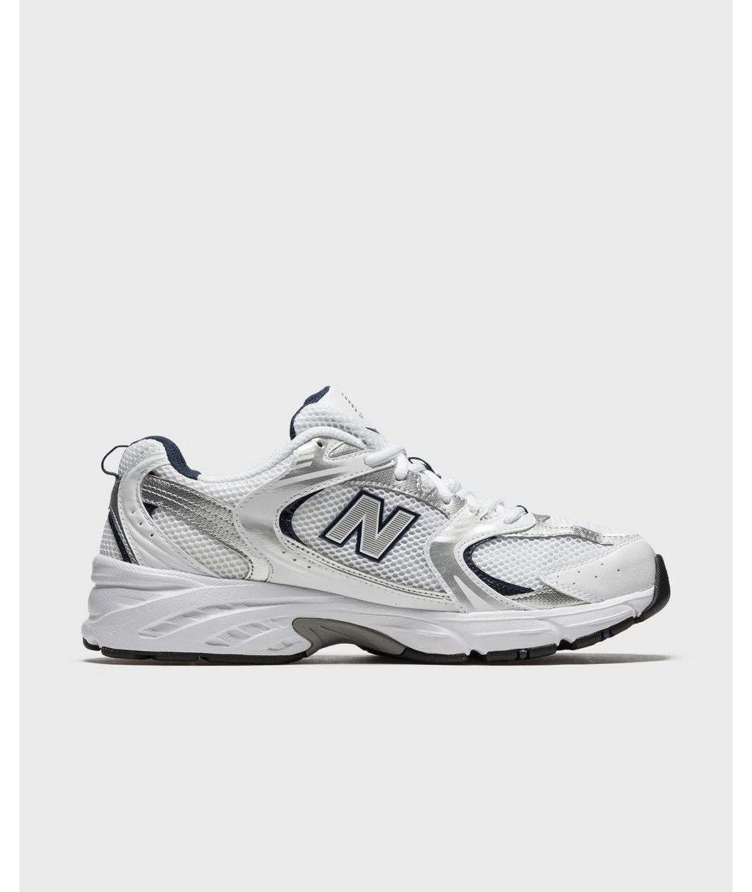 NEW BALANCE Серебряные текстильные низкие кроссовки / кеды, фото 3
