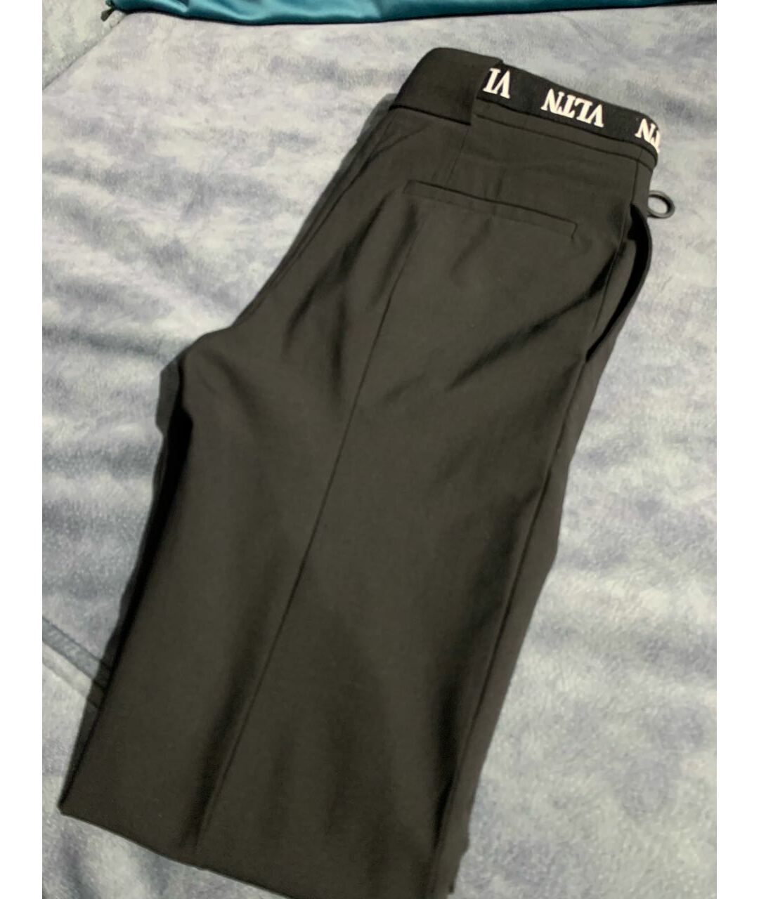 VALENTINO Черные вискозные прямые брюки, фото 5