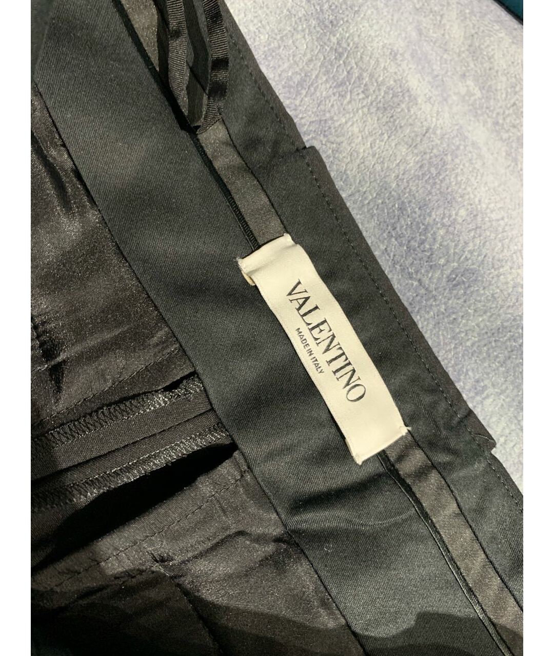 VALENTINO Черные вискозные прямые брюки, фото 6