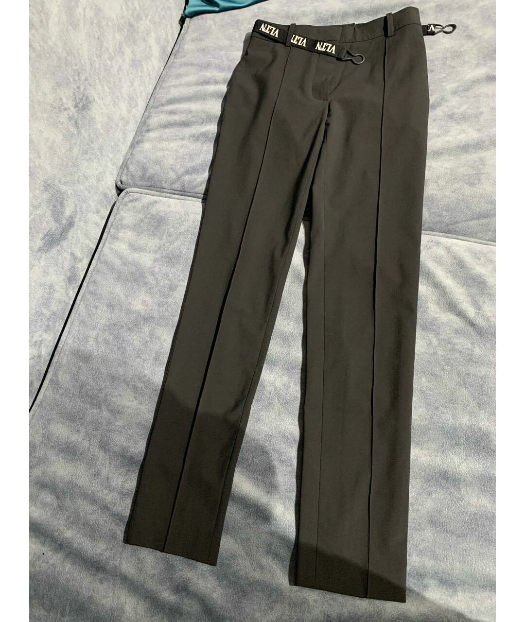 VALENTINO Черные вискозные прямые брюки, фото 9