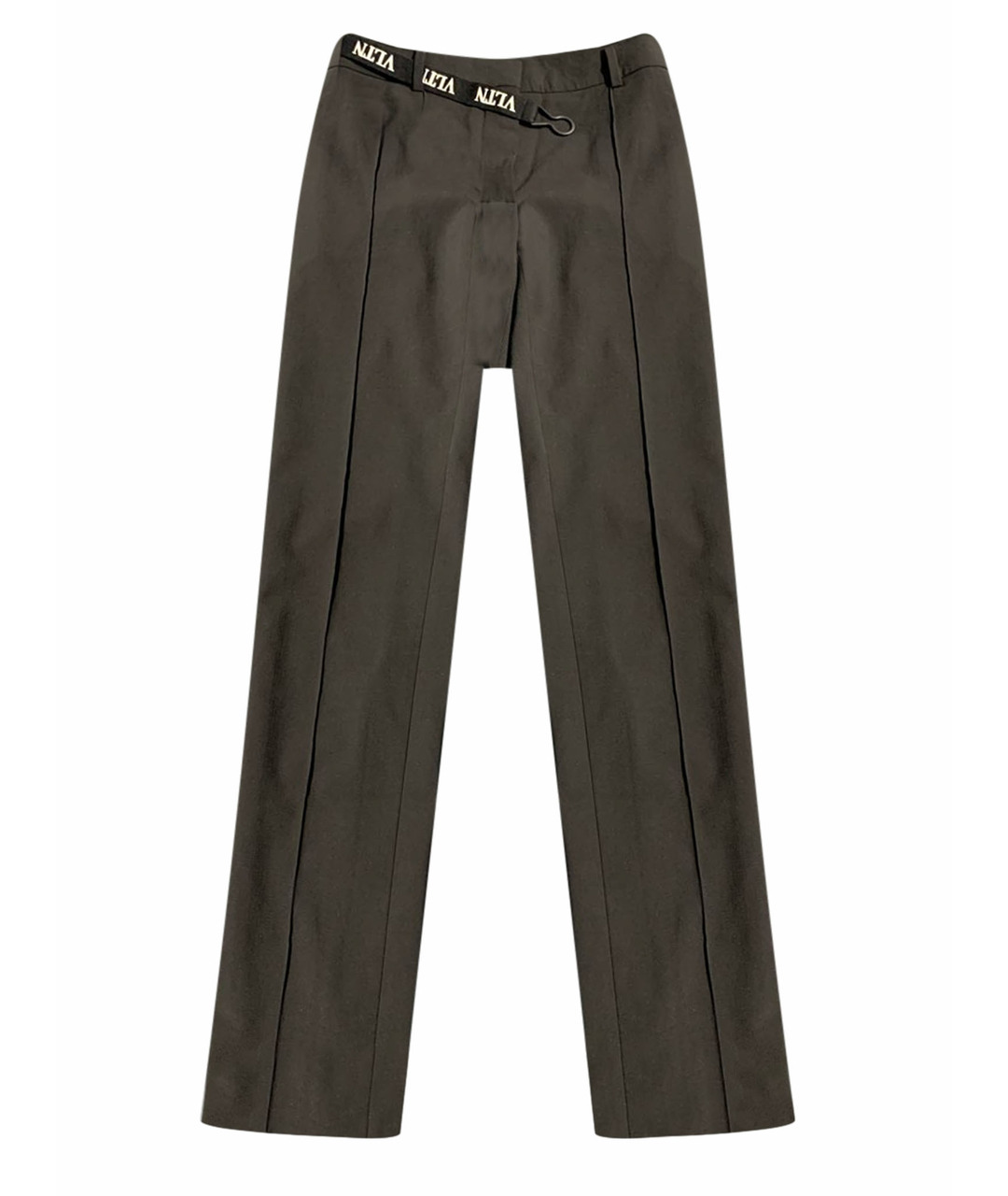 VALENTINO Черные вискозные прямые брюки, фото 1