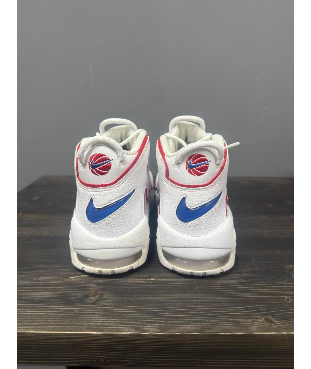 NIKE Белые кожаные высокие кроссовки / кеды, фото 4