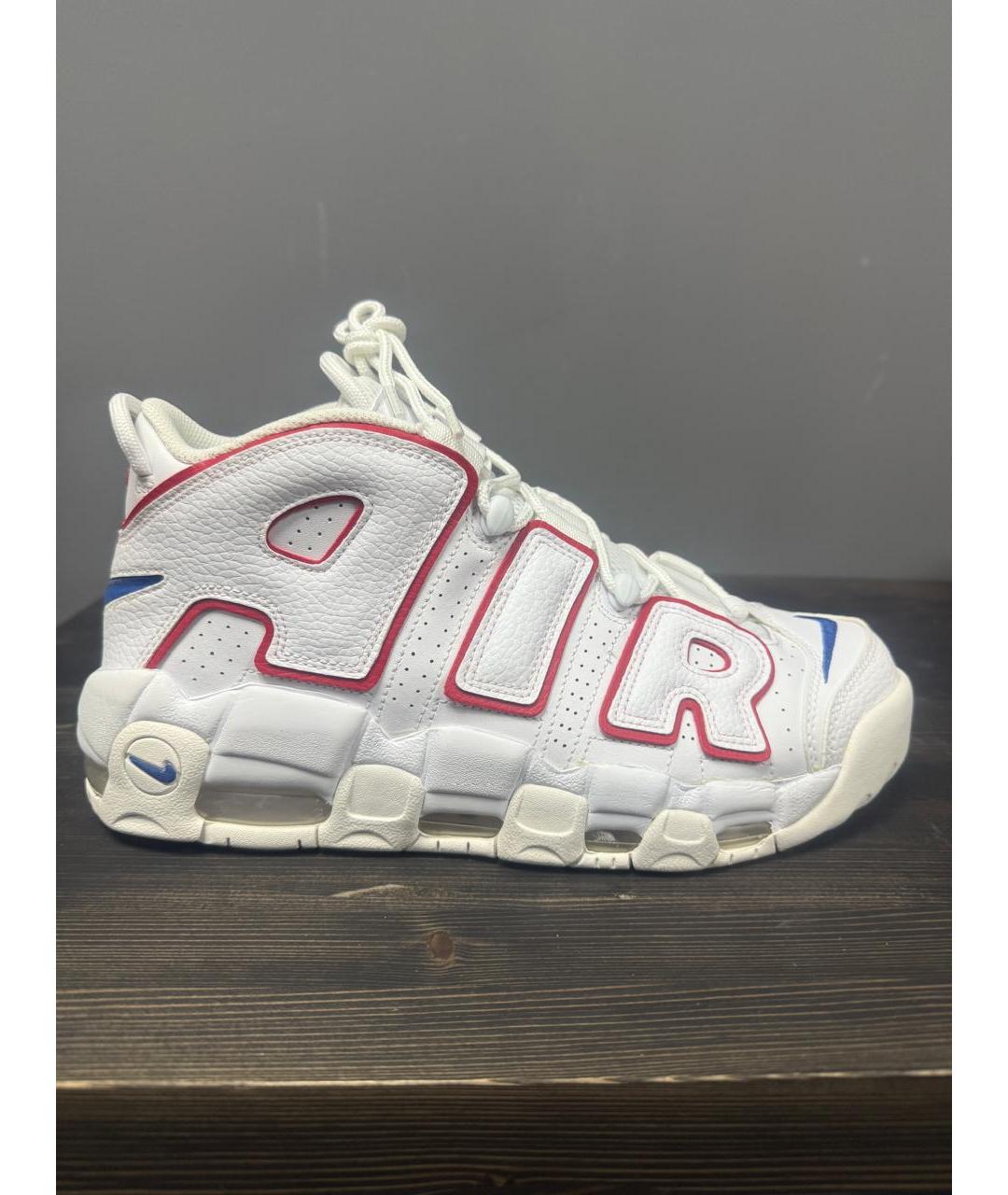 NIKE Белые кожаные высокие кроссовки / кеды, фото 6