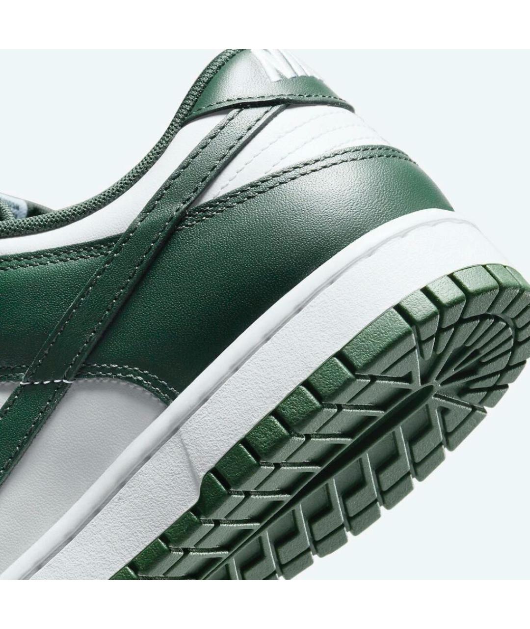 NIKE Зеленые кожаные низкие кроссовки / кеды, фото 7