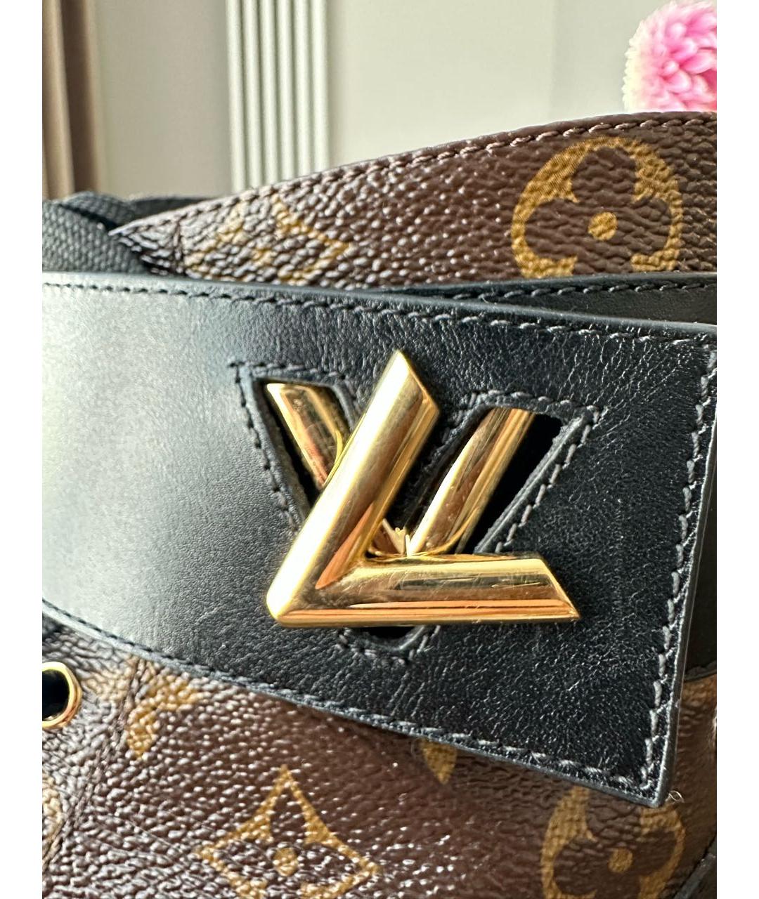 LOUIS VUITTON Коричневые кожаные ботильоны, фото 4
