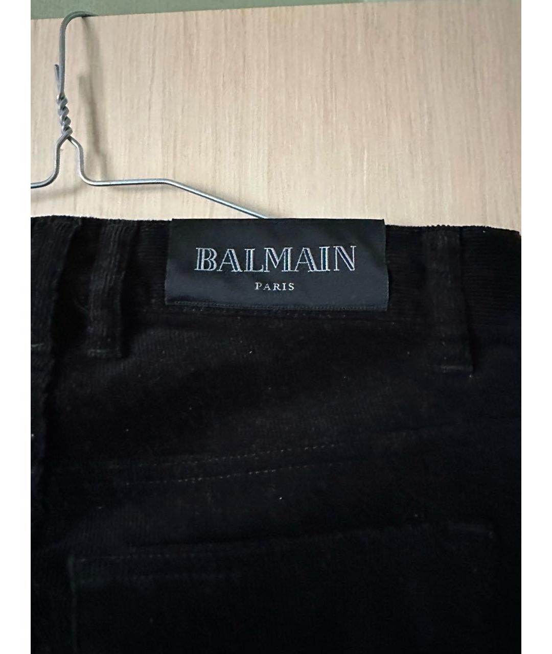 BALMAIN Черные повседневные брюки, фото 3