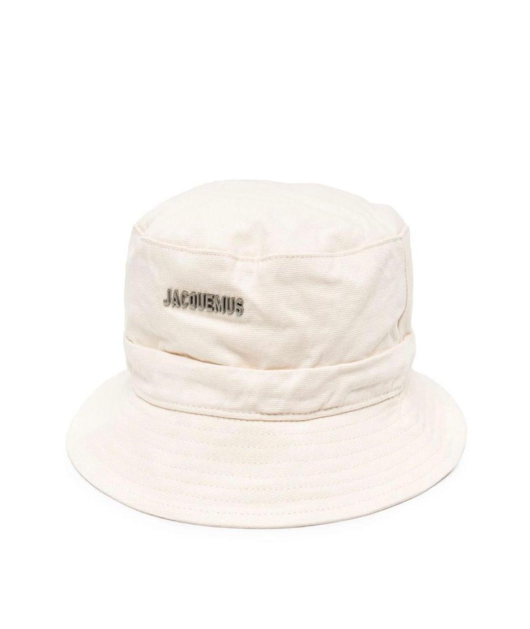 JACQUEMUS Белая хлопковая панама, фото 4