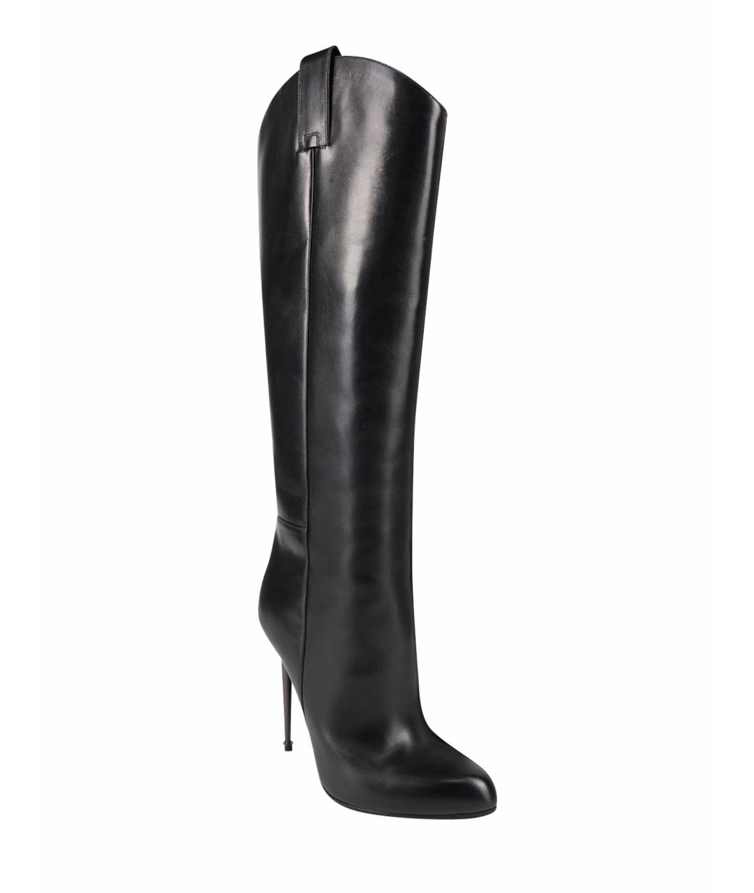 TOM FORD Черные кожаные сапоги, фото 1