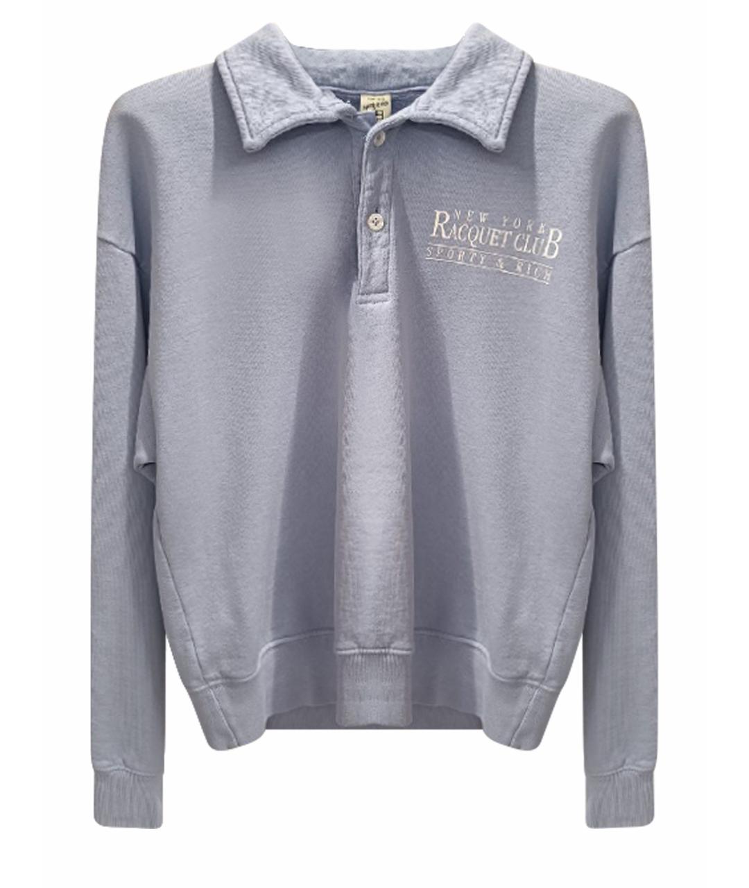 SPORTY AND RICH Голубой хлопковый спортивные костюмы, фото 1