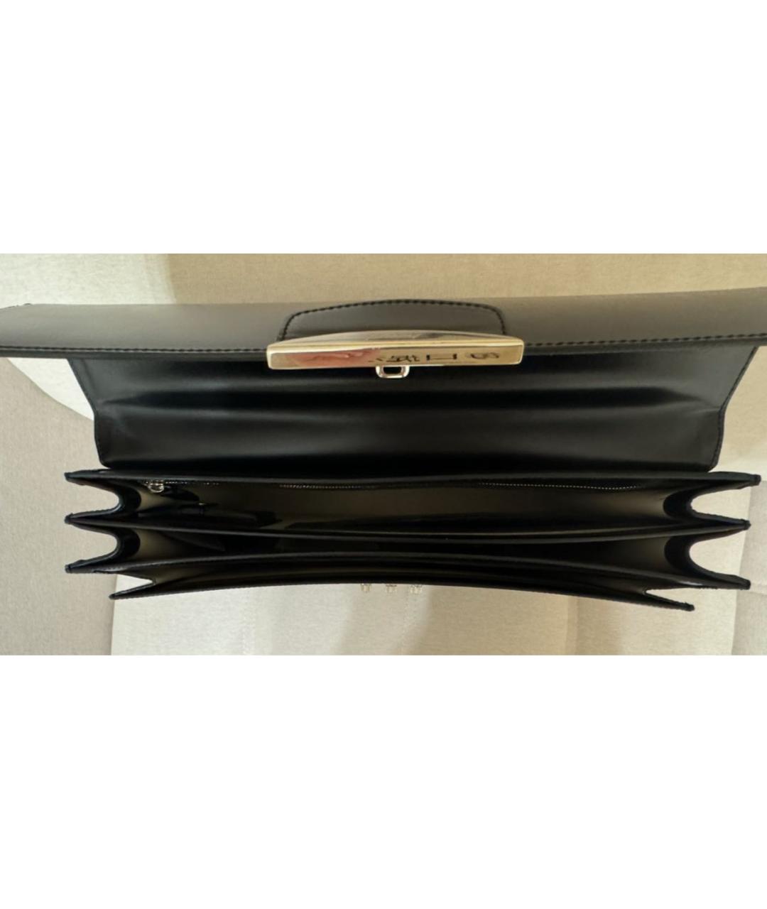 BRIONI Черный кожаный портфель, фото 4
