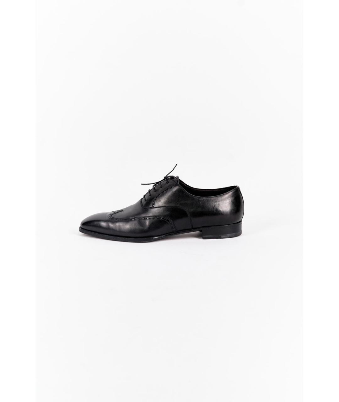 BRIONI Черные кожаные туфли, фото 6
