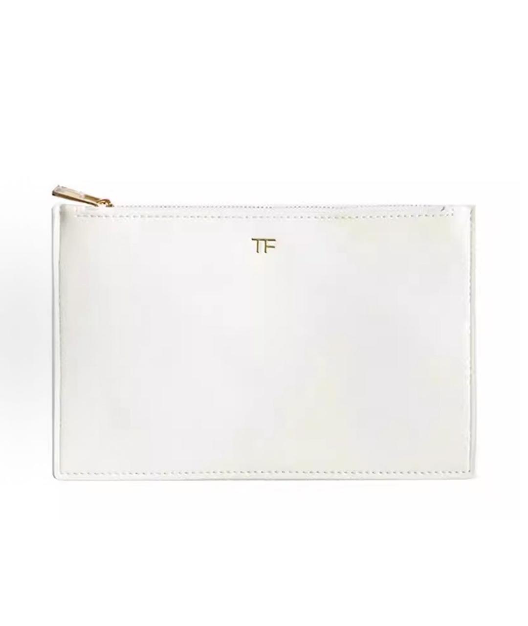 TOM FORD Белая косметичка из искусственной кожи, фото 4