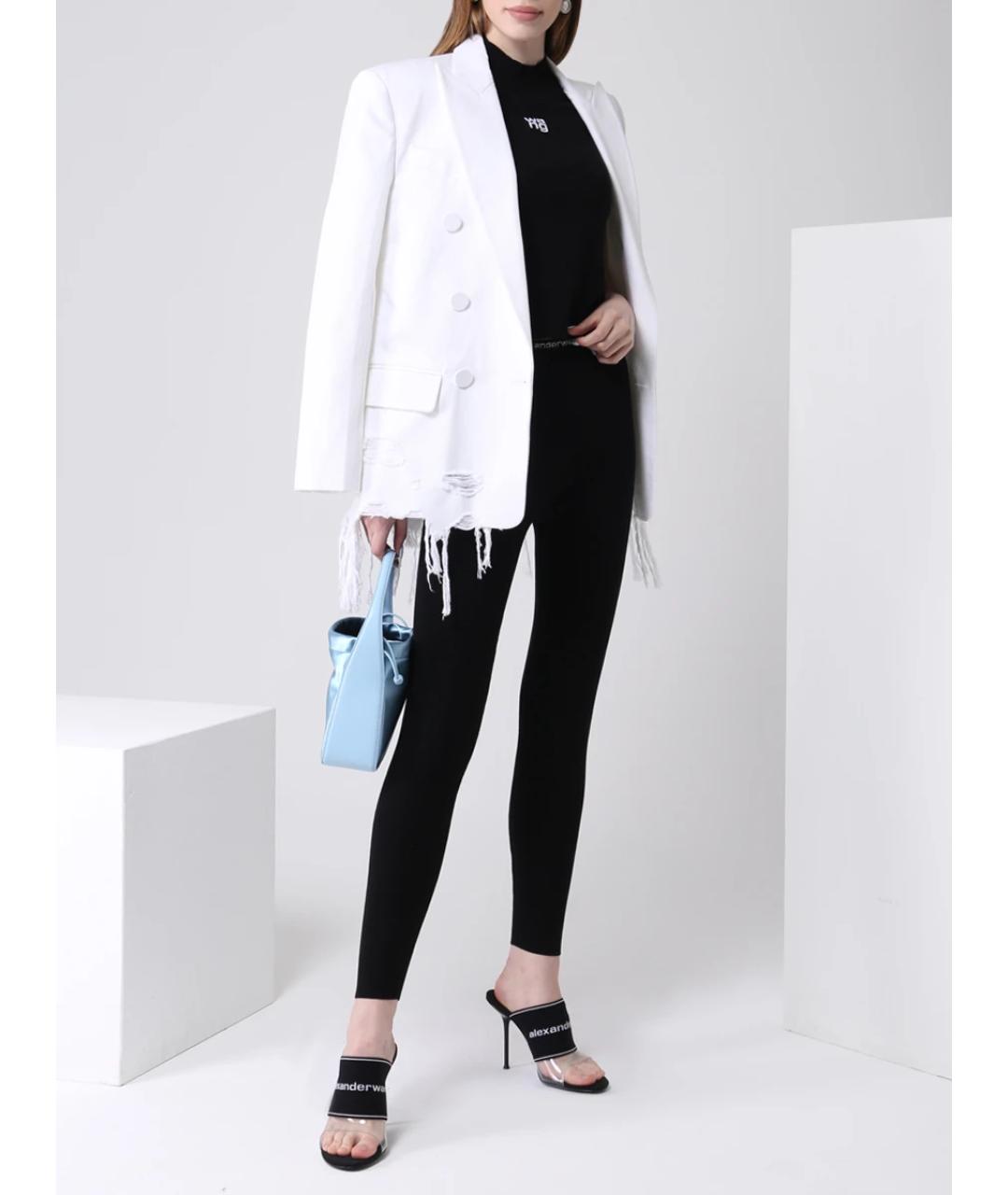 ALEXANDER WANG Черные леггинсы и велосипедки, фото 2