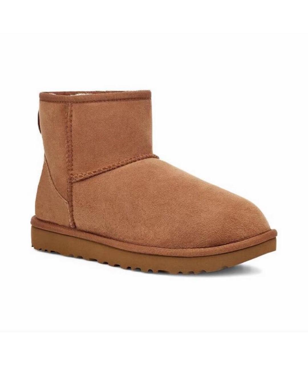 UGG AUSTRALIA Коричневые замшевые ботинки, фото 2
