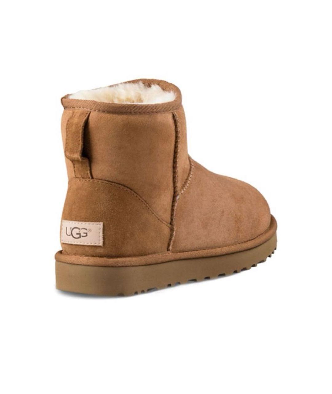 UGG AUSTRALIA Коричневые замшевые ботинки, фото 4