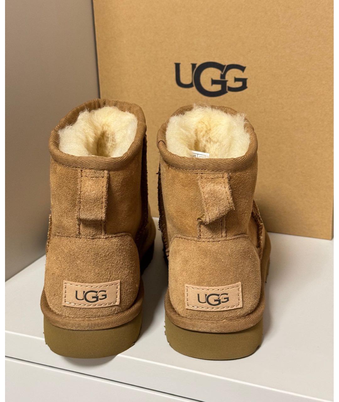 UGG AUSTRALIA Коричневые замшевые ботинки, фото 6