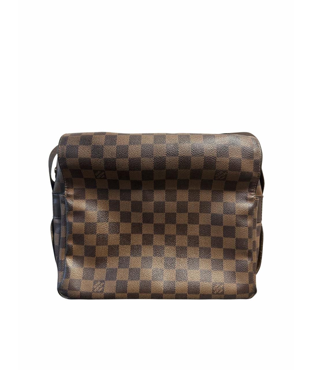 LOUIS VUITTON Коричневая кожаная сумка на плечо, фото 1