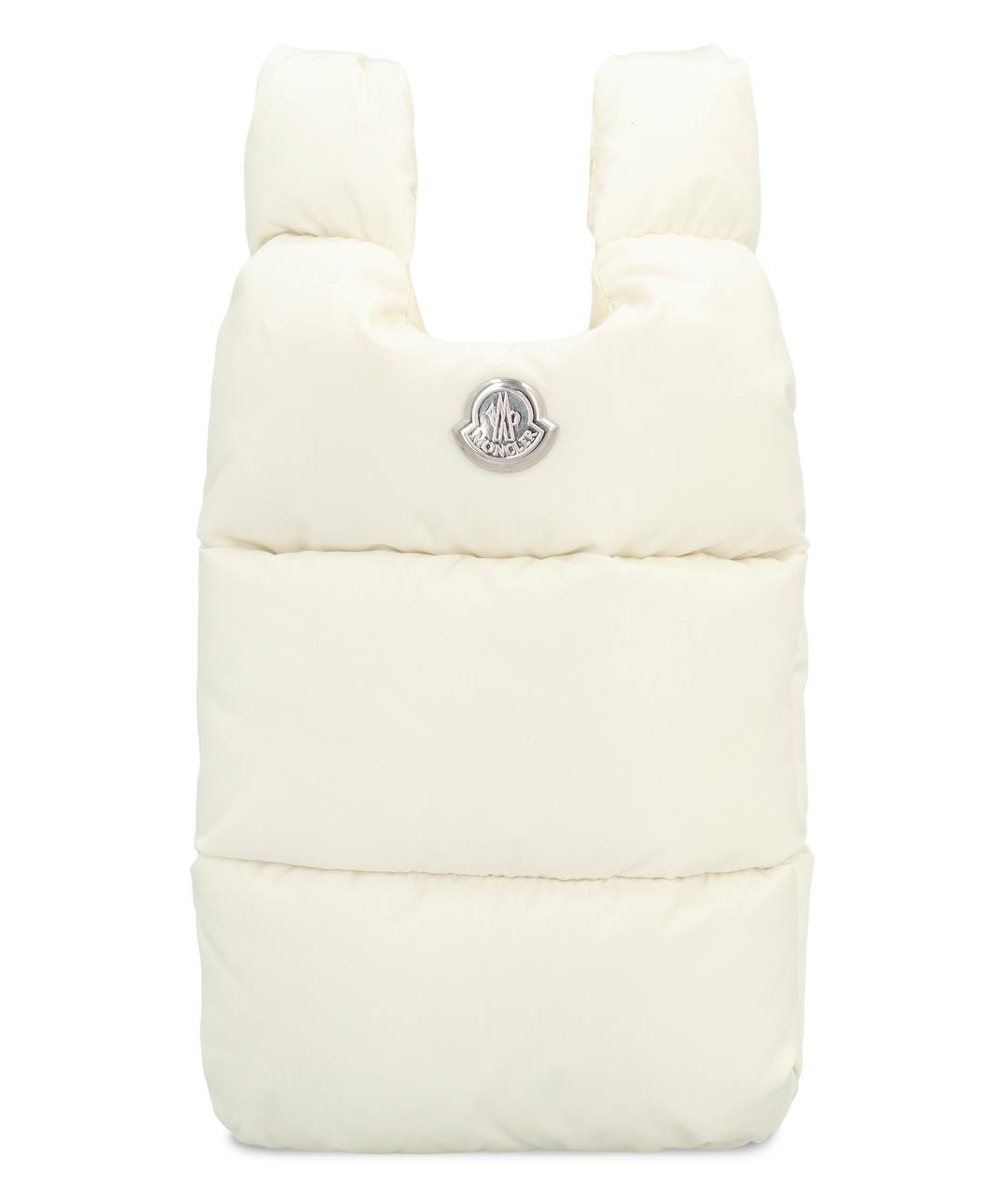MONCLER Белая синтетическая сумка тоут, фото 3
