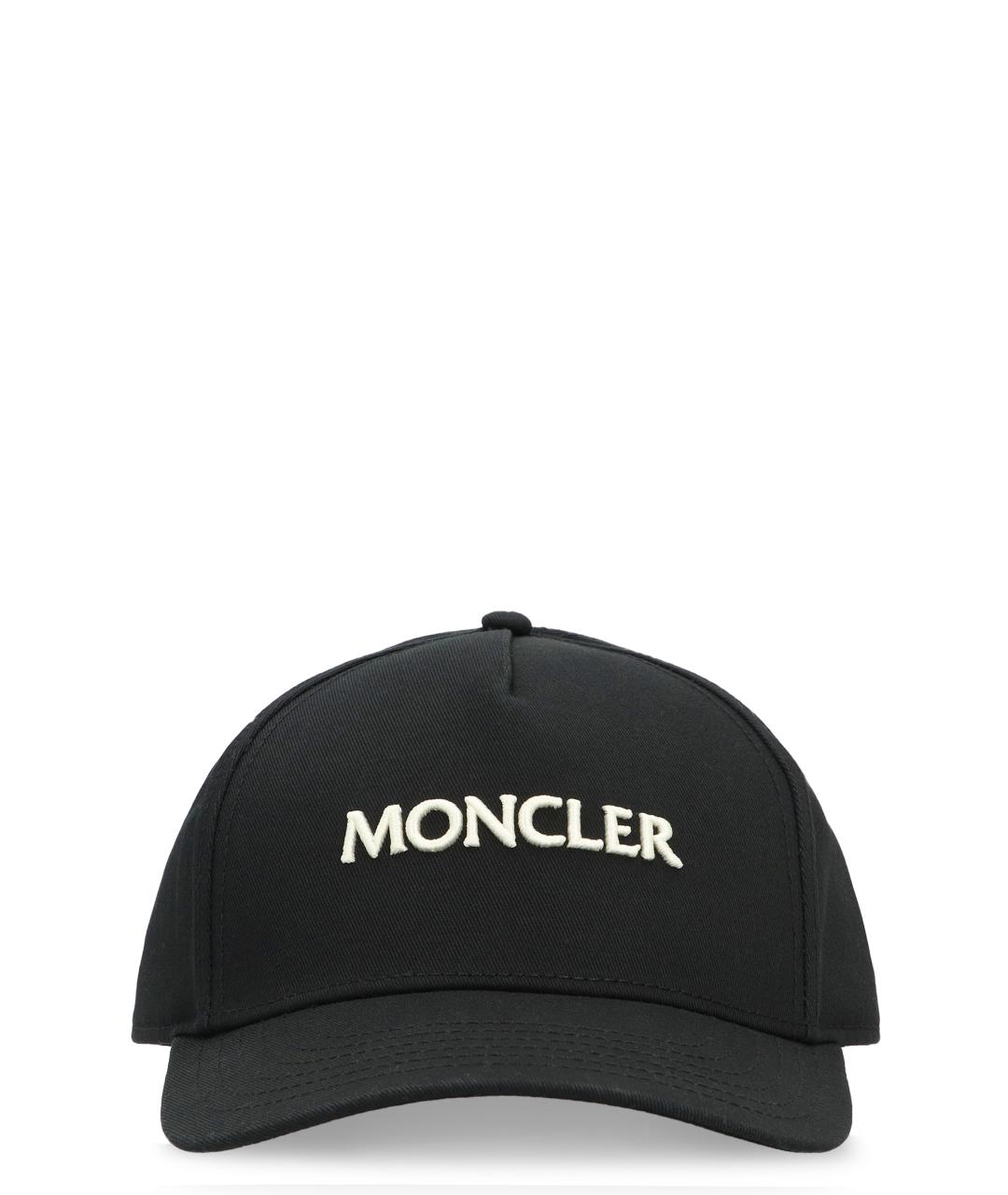 MONCLER Черная хлопковая кепка/бейсболка, фото 1