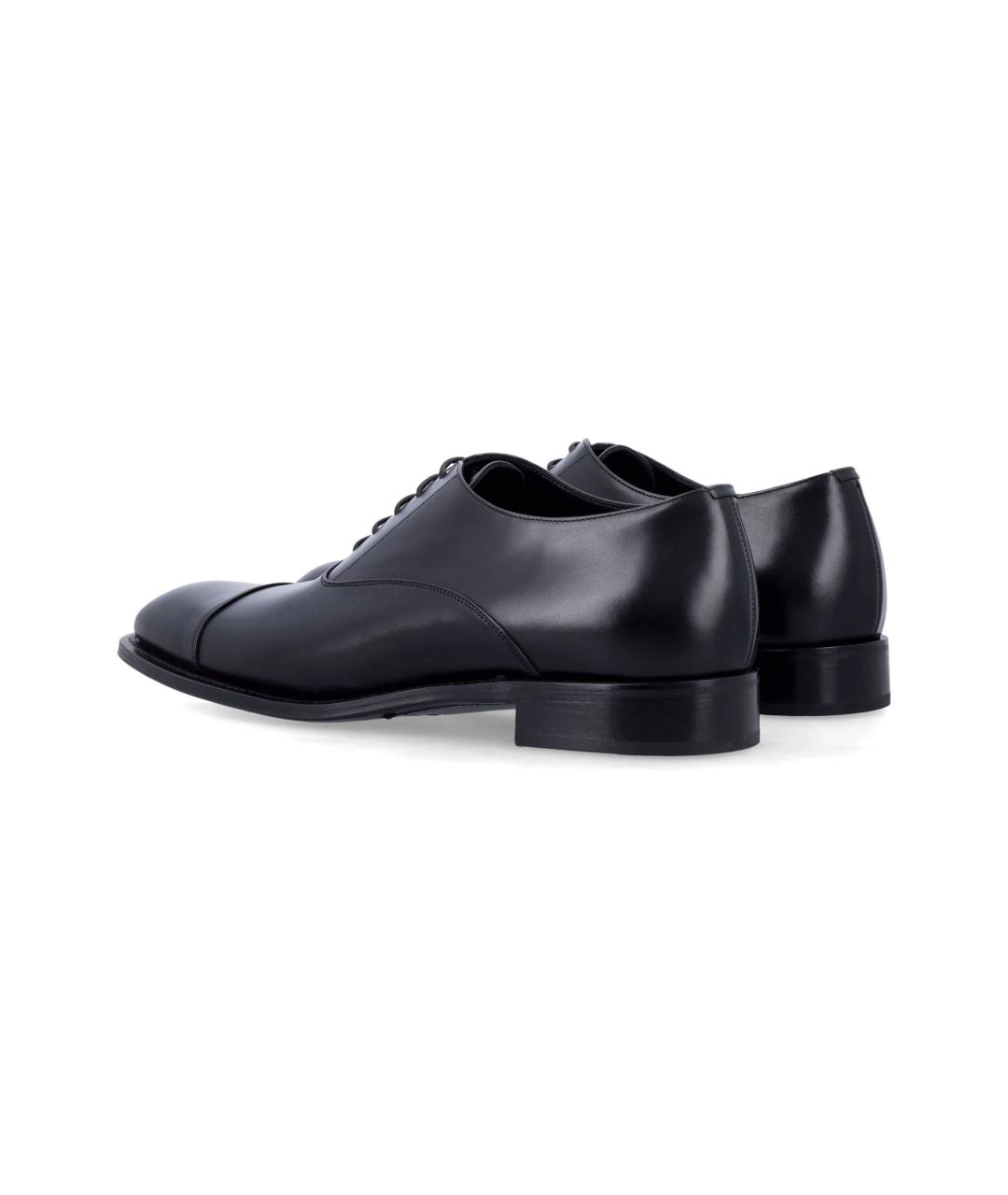 SAINT LAURENT Черные кожаные туфли, фото 3