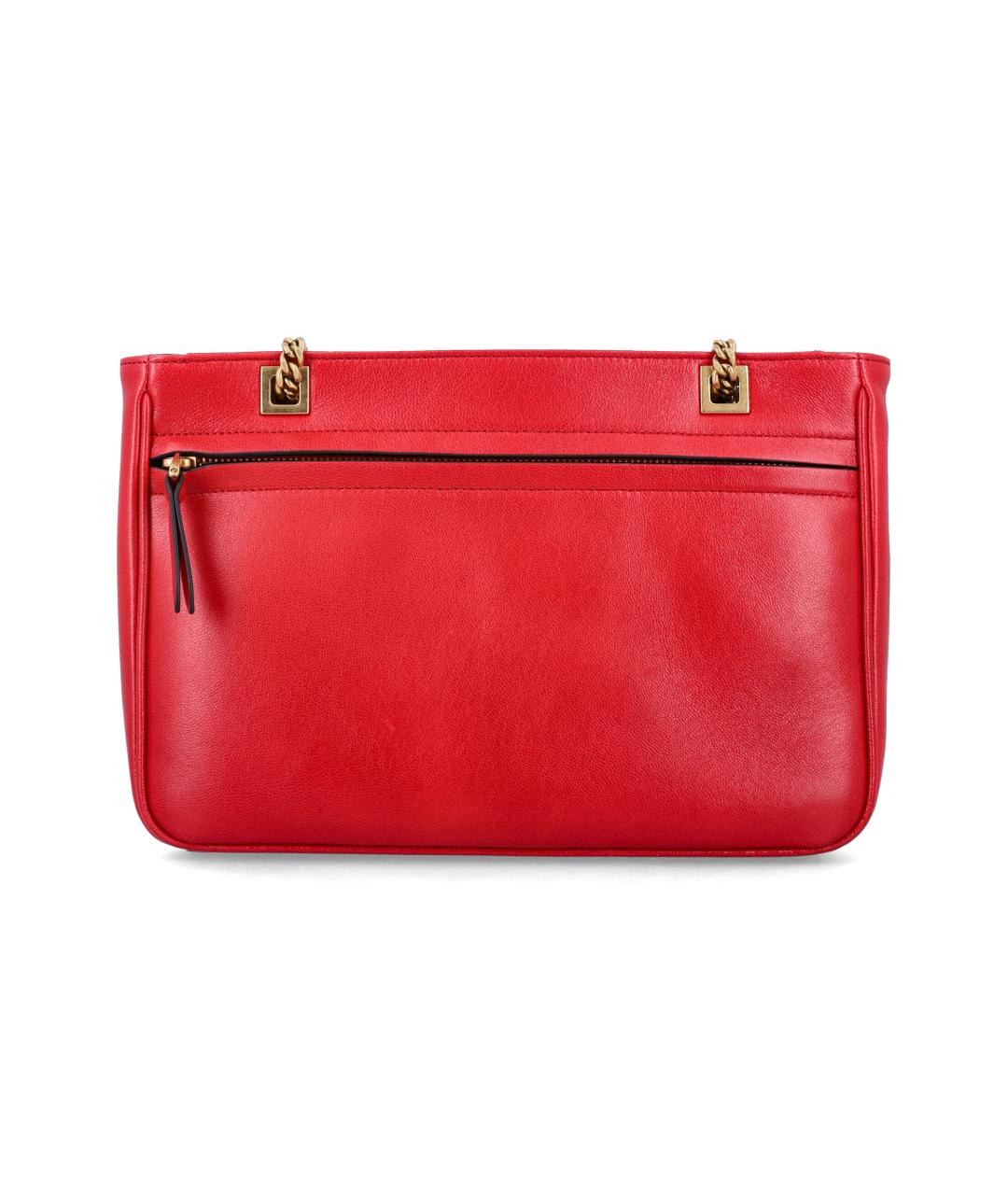 VALENTINO Красная кожаная сумка через плечо, фото 3