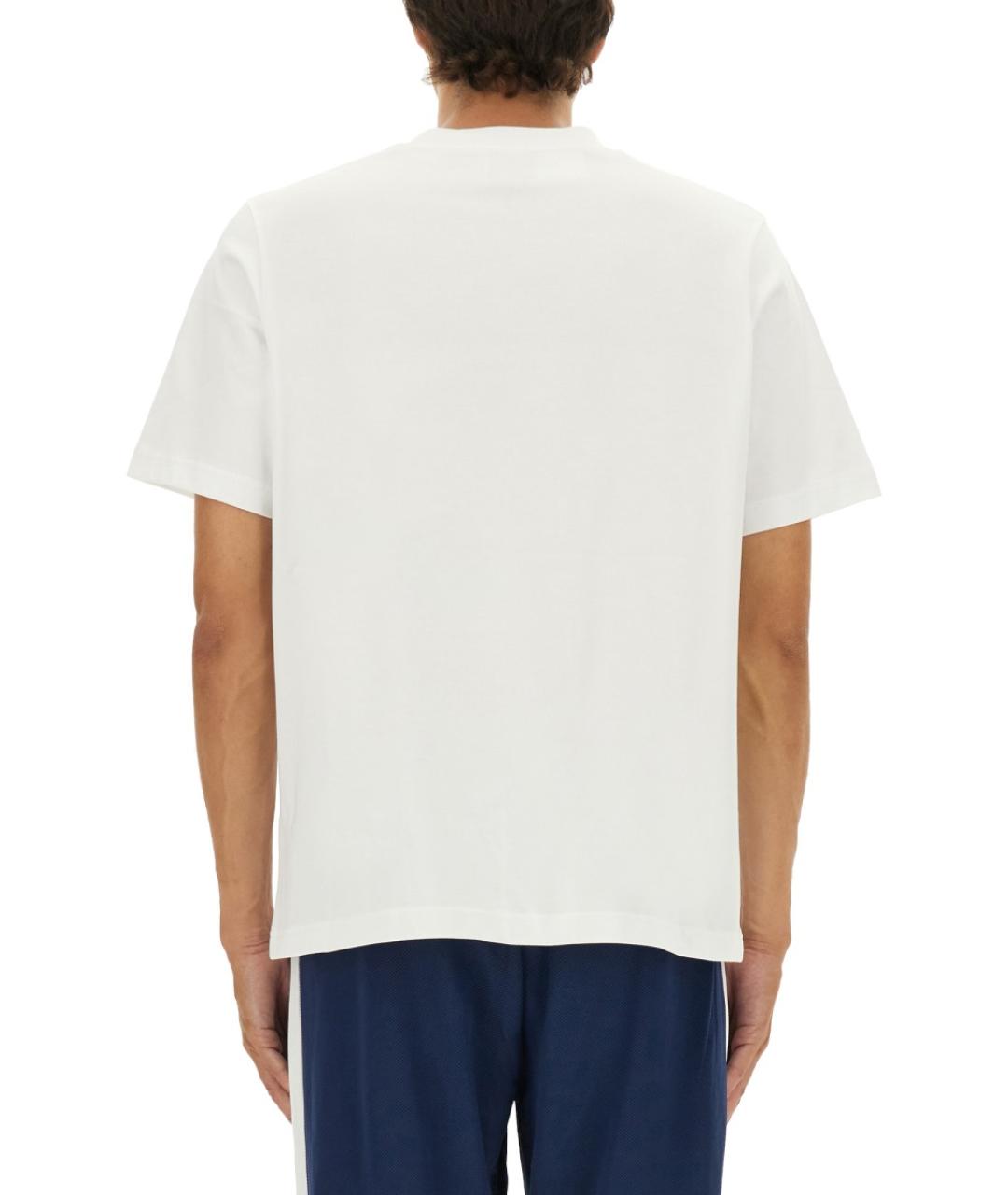 CASABLANCA Белая хлопковая футболка, фото 5