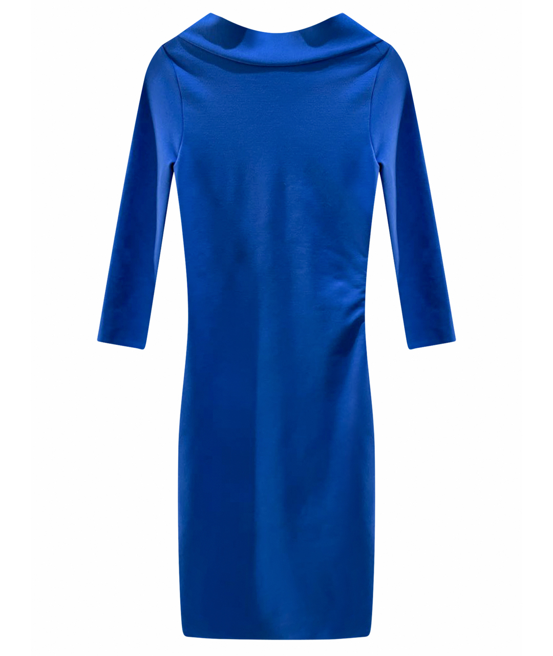 DSQUARED2 Синее шерстяное коктейльное платье, фото 1